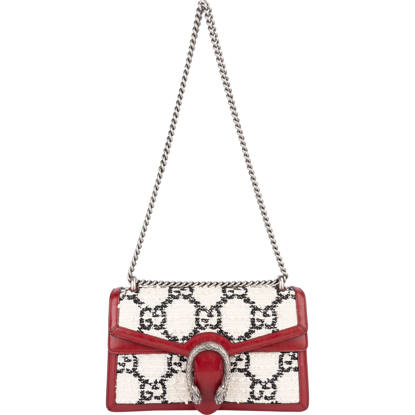 Gucci GG Tweed Monogram Dionysus Shoulder Bag