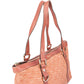 Gucci Pink Suede Monogram Abbey Handbag