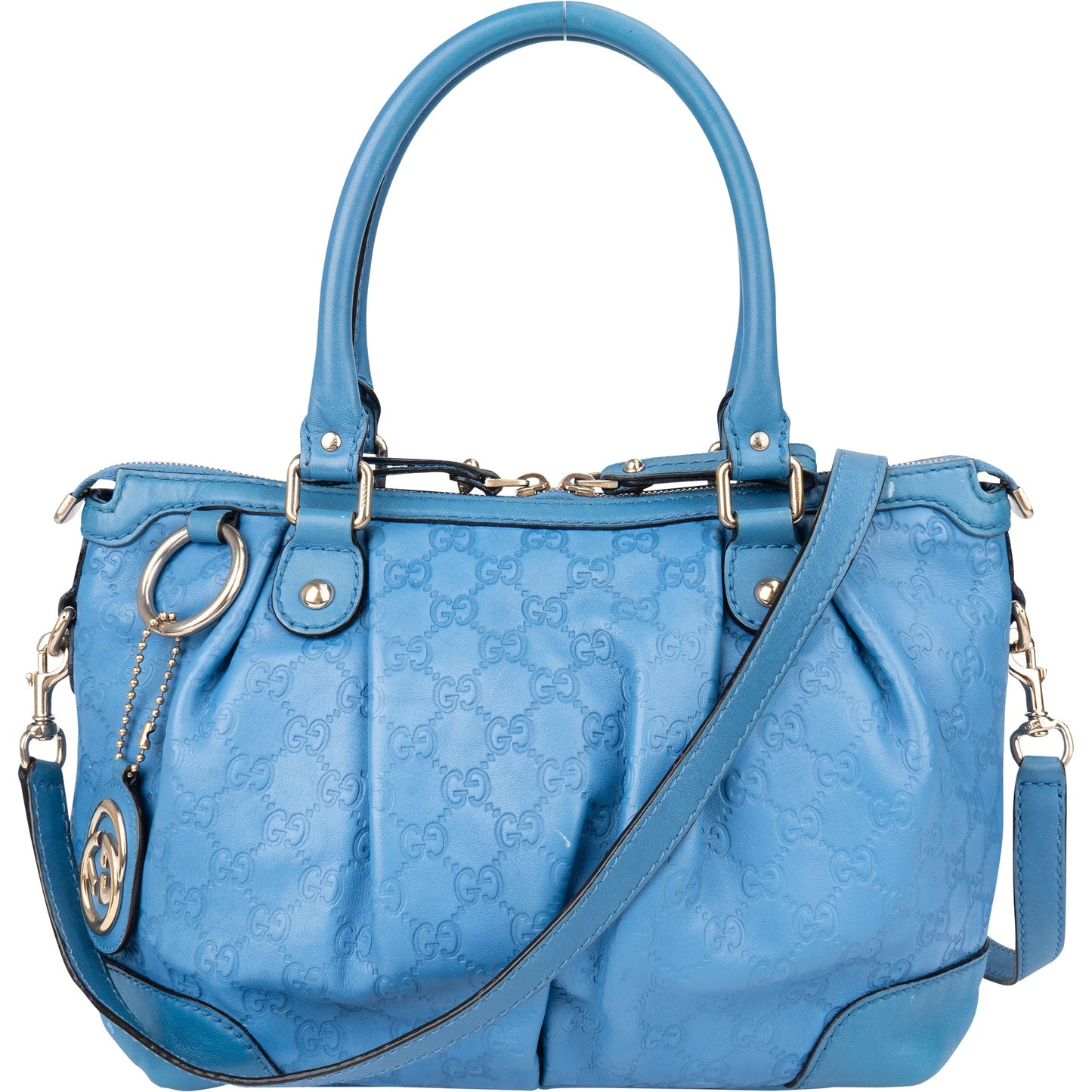 Gucci Leather GG Monogram Sukey Handbag