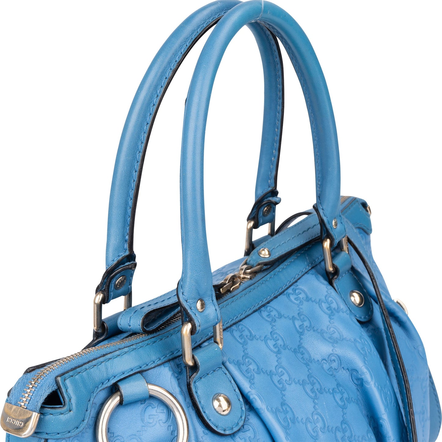 Gucci Leather GG Monogram Sukey Handbag