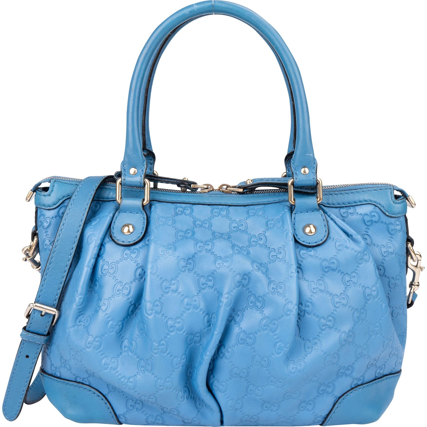 Gucci Leather GG Monogram Sukey Handbag