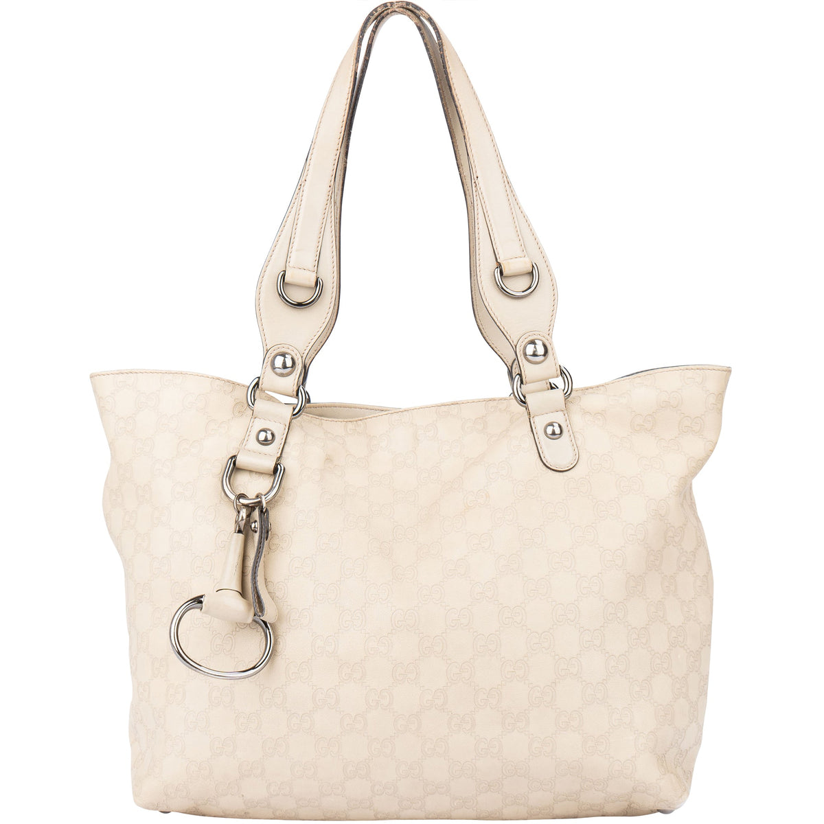 Gucci GG Leather Monogram Horsebit