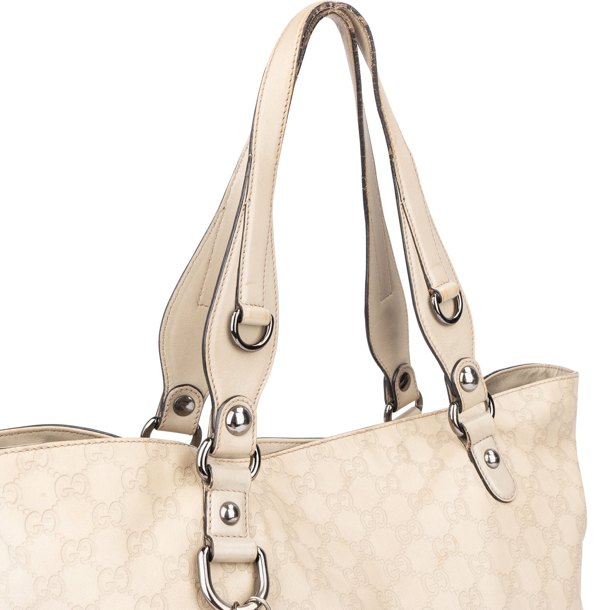 Gucci GG Leather Monogram Horsebit