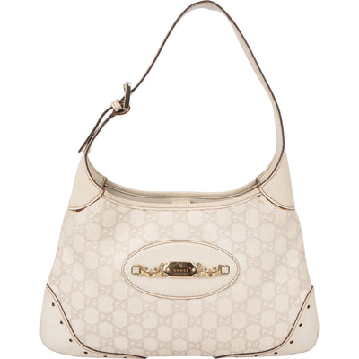 Gucci Leather GG Monogram Jackie Handbag