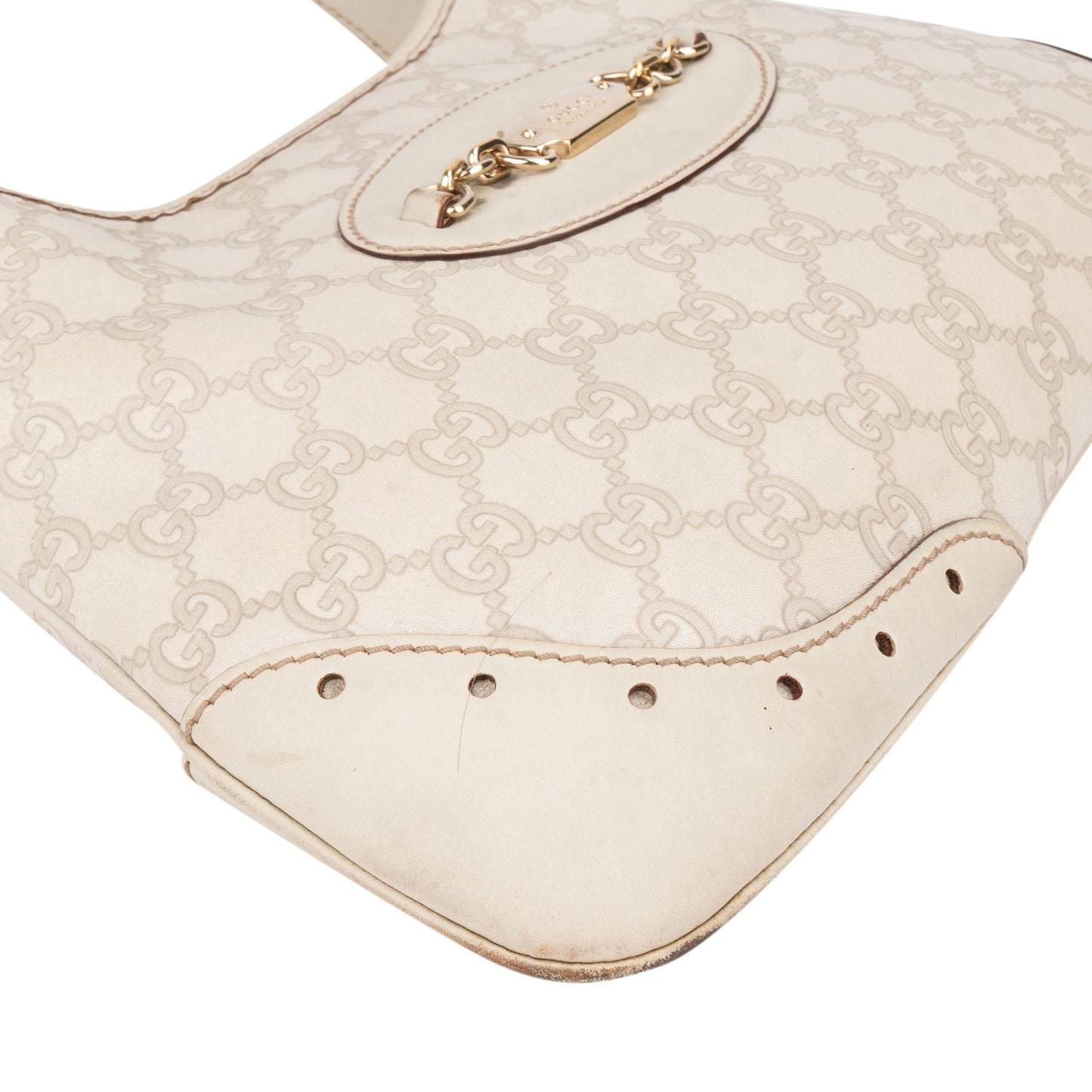 Gucci Leather GG Monogram Jackie Handbag