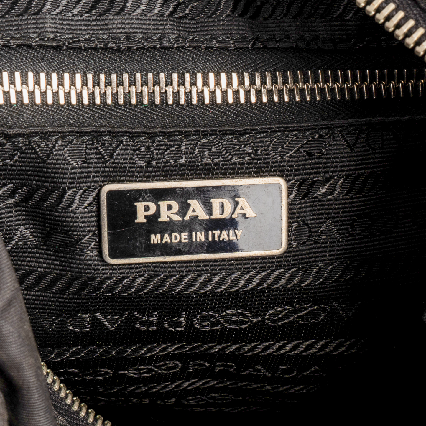 Prada Tessuto Triangle Logo Shoulder Bag