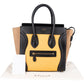 Céline Tricolor Leather Luggage Handbag
