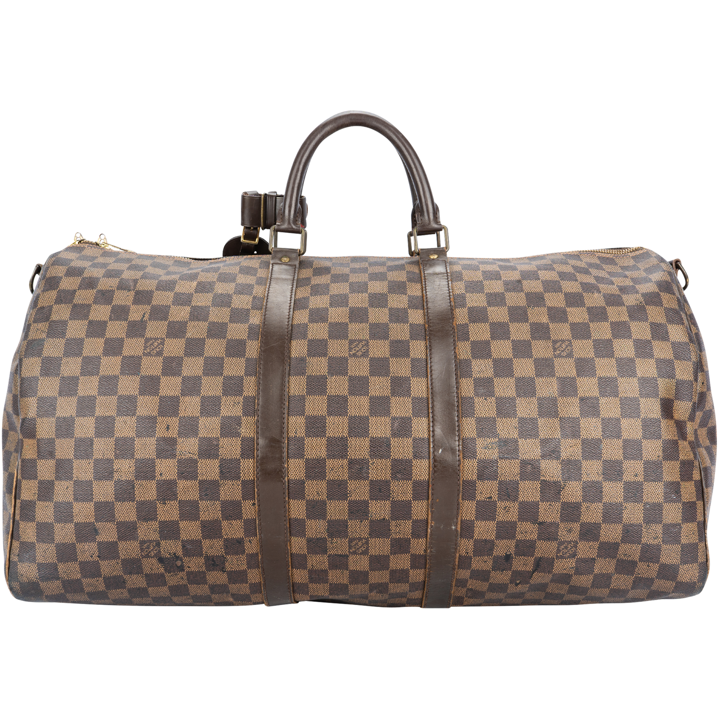 Louis Vuitton Damier Ebene Monogram Keepall 55 Bandouliere