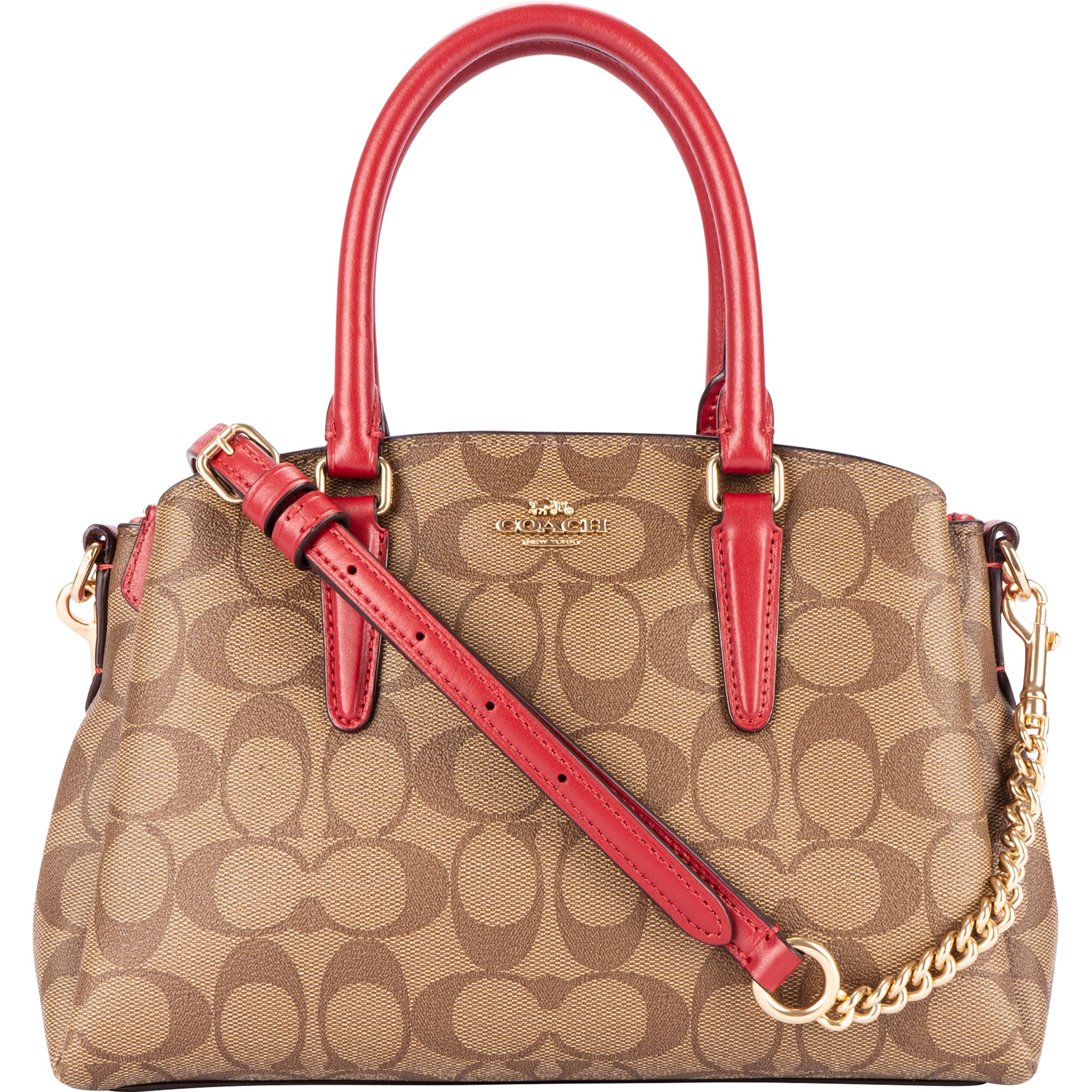 Coach Canvas Monogram Mini Sage Carryall Bag