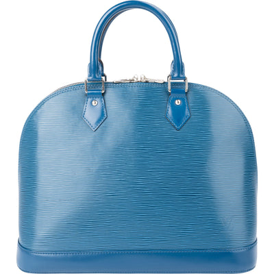 Louis Vuitton Blue Epi Leather Alma GM Handbag