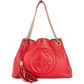 Gucci Soho Schultertasche aus Leder mit Doppelkette
