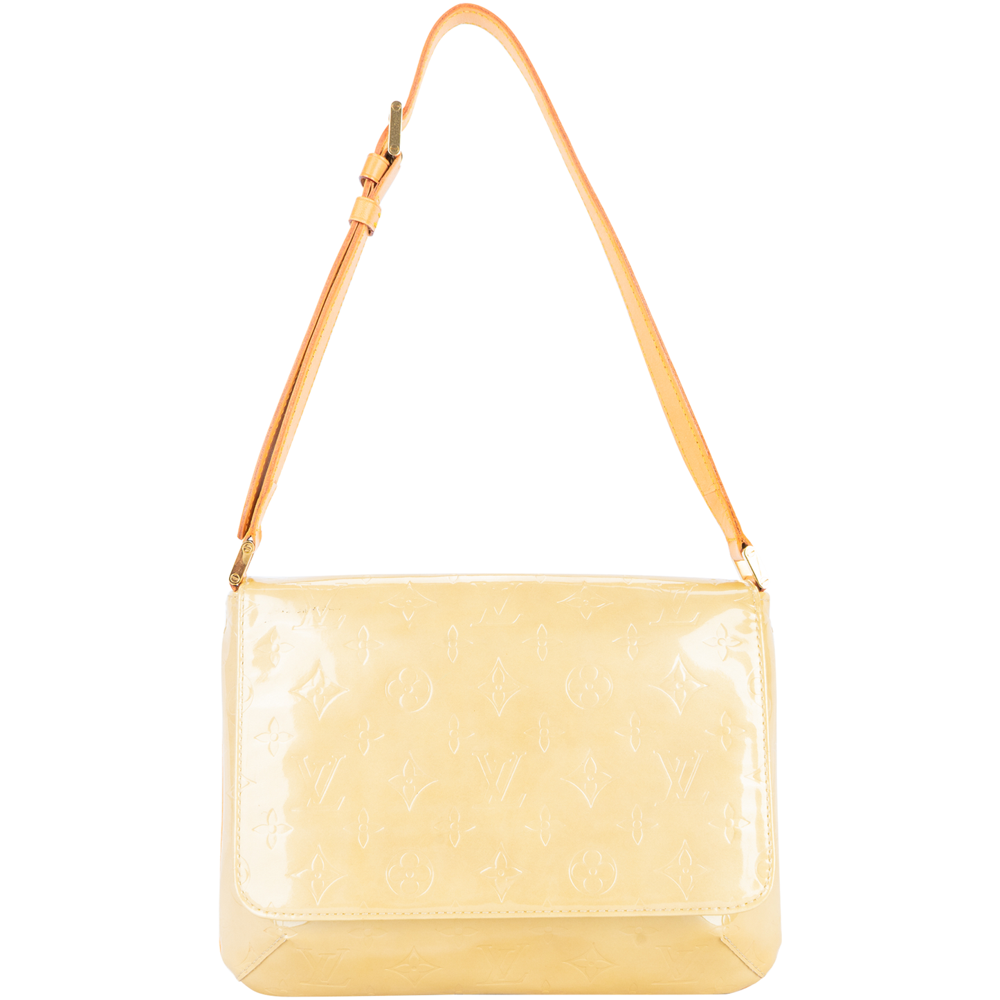 Louis Vuitton Yellow Vernis Monogram Thompson Street Shoulder Bag