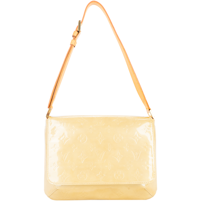 Louis Vuitton Yellow Vernis Monogram Thompson Street Shoulder Bag