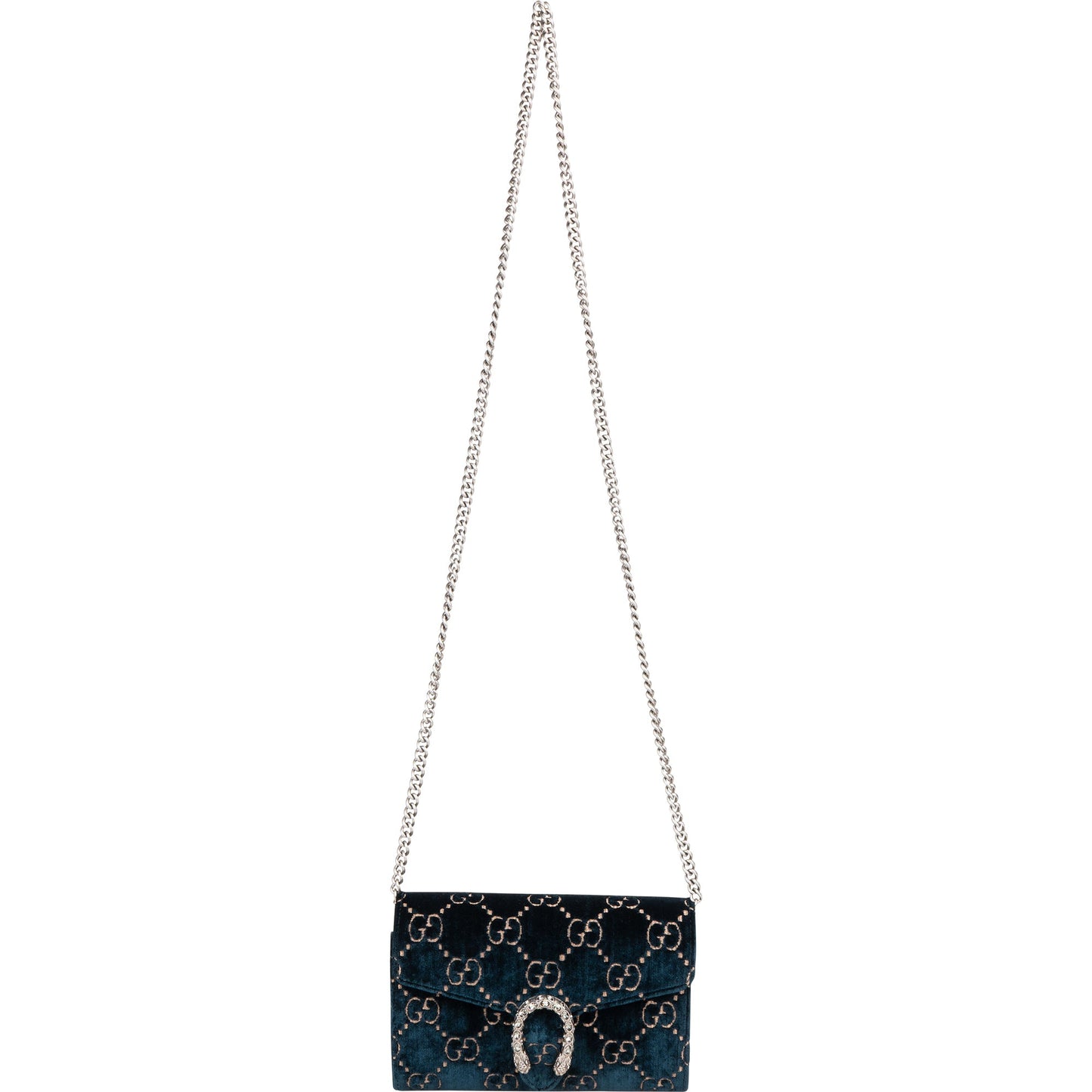 Gucci Velvet GG Monogram Dionysus Crossbody Bag