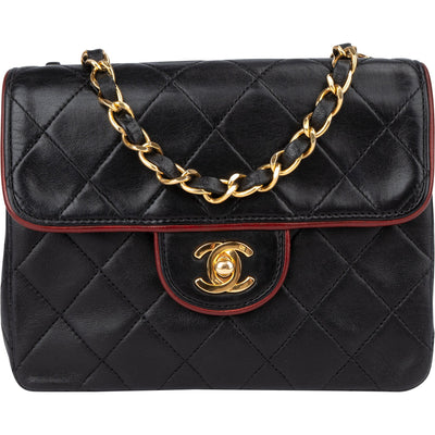 Chanel Quilted Lambskin 24K Gold Single Flap Crossbody Bag