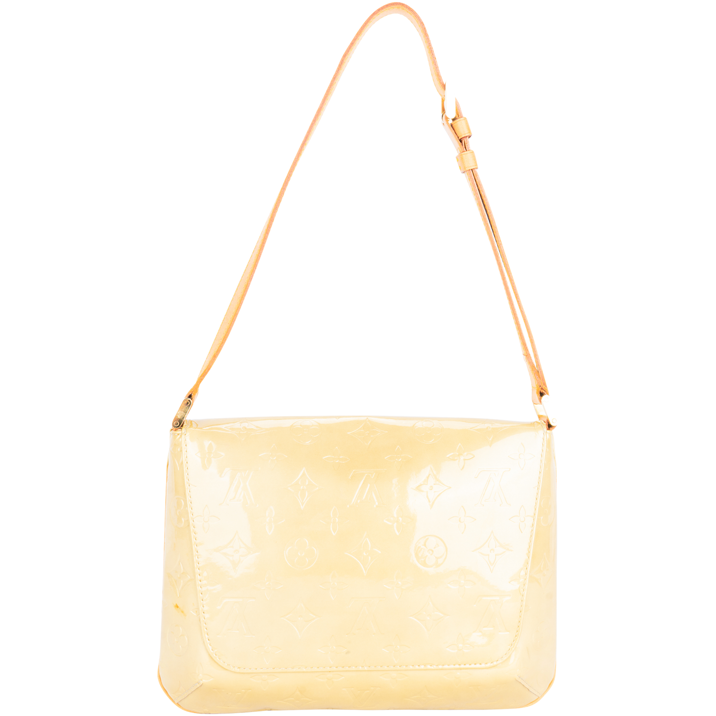 Louis Vuitton Yellow Vernis Monogram Thompson Street Shoulder Bag