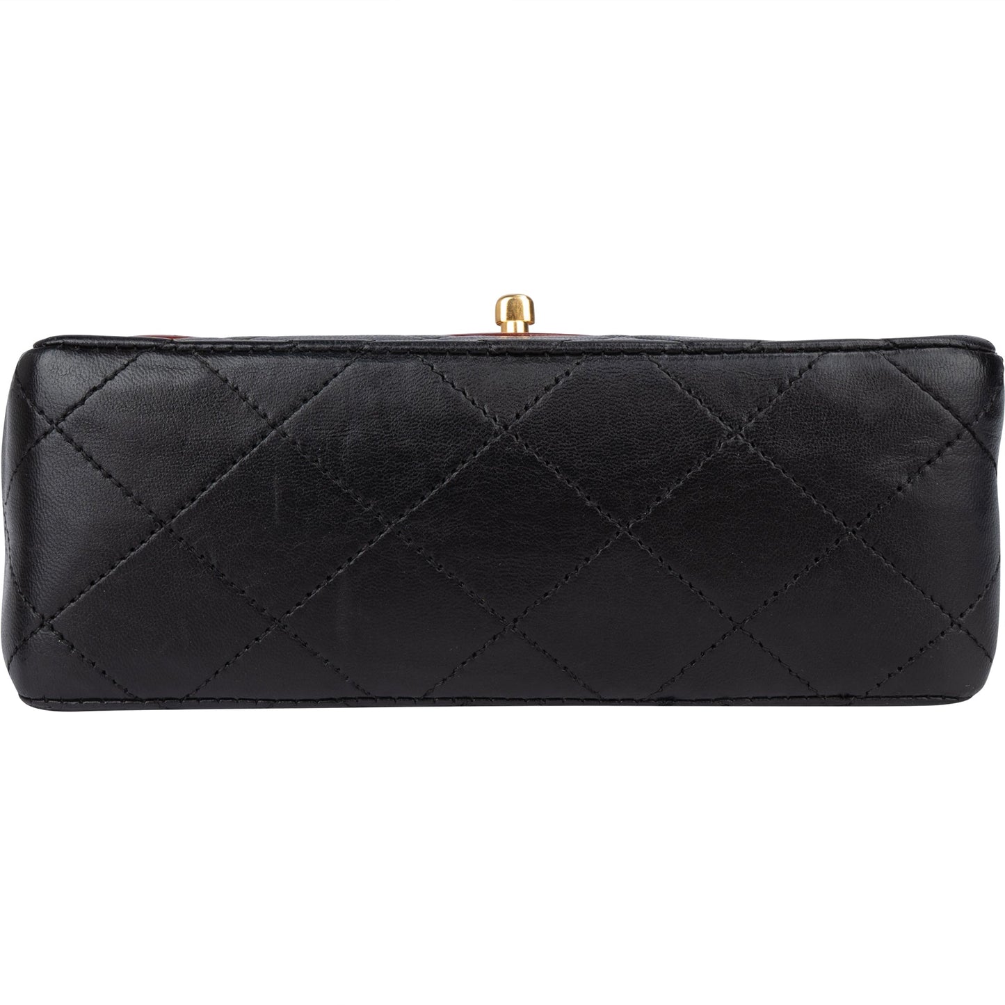 Chanel Quilted Lambskin 24K Gold Single Flap Crossbody Bag