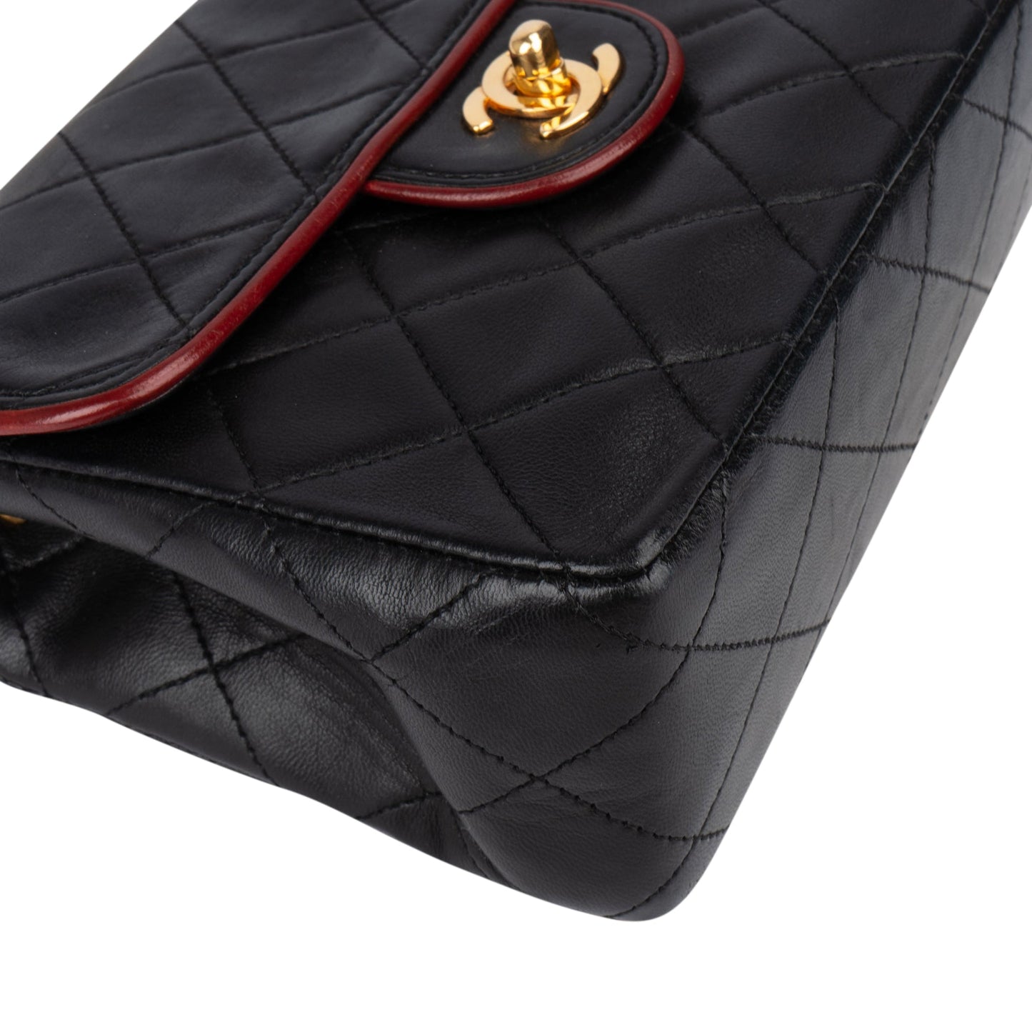 Chanel Quilted Lambskin 24K Gold Single Flap Crossbody Bag
