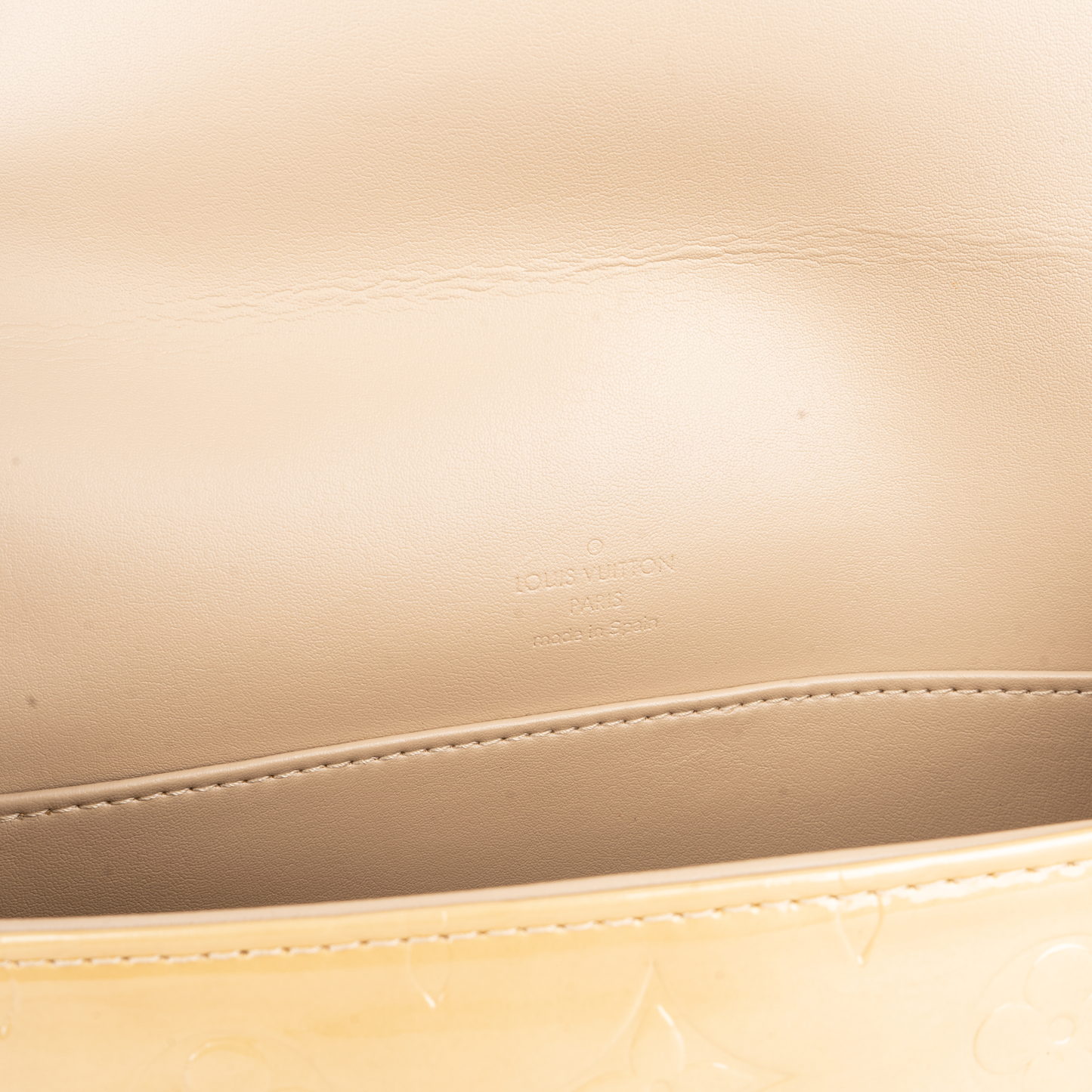 Louis Vuitton Yellow Vernis Monogram Thompson Street Shoulder Bag