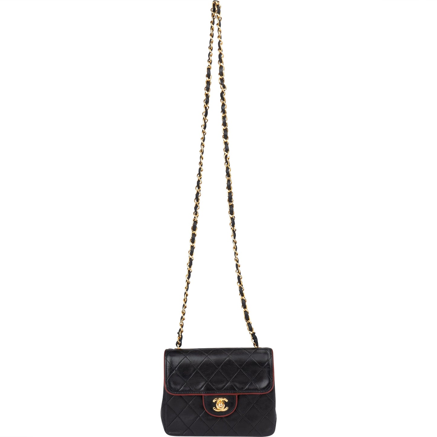 Chanel Quilted Lambskin 24K Gold Single Flap Crossbody Bag