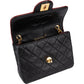 Chanel Quilted Lambskin 24K Gold Single Flap Crossbody Bag