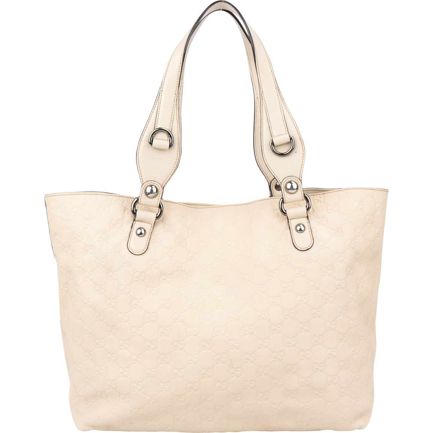Gucci Leather GG Monogram Horsebit Handbag