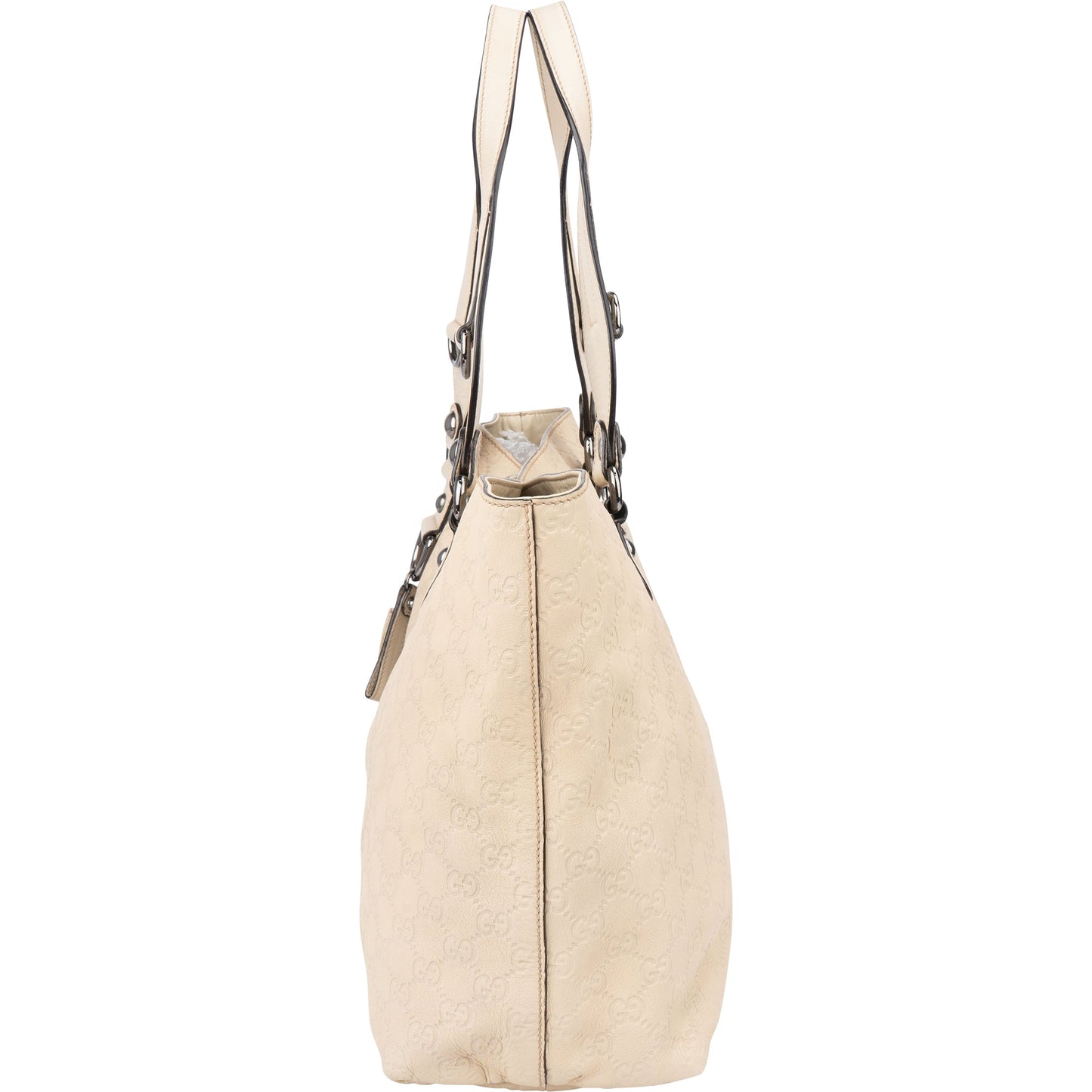 Gucci Leather GG Monogram Horsebit Handbag