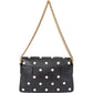 Gucci Black Leather Queen Margaret Bee Shoulder Bag