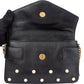 Gucci Black Leather Queen Margaret Bee Shoulder Bag