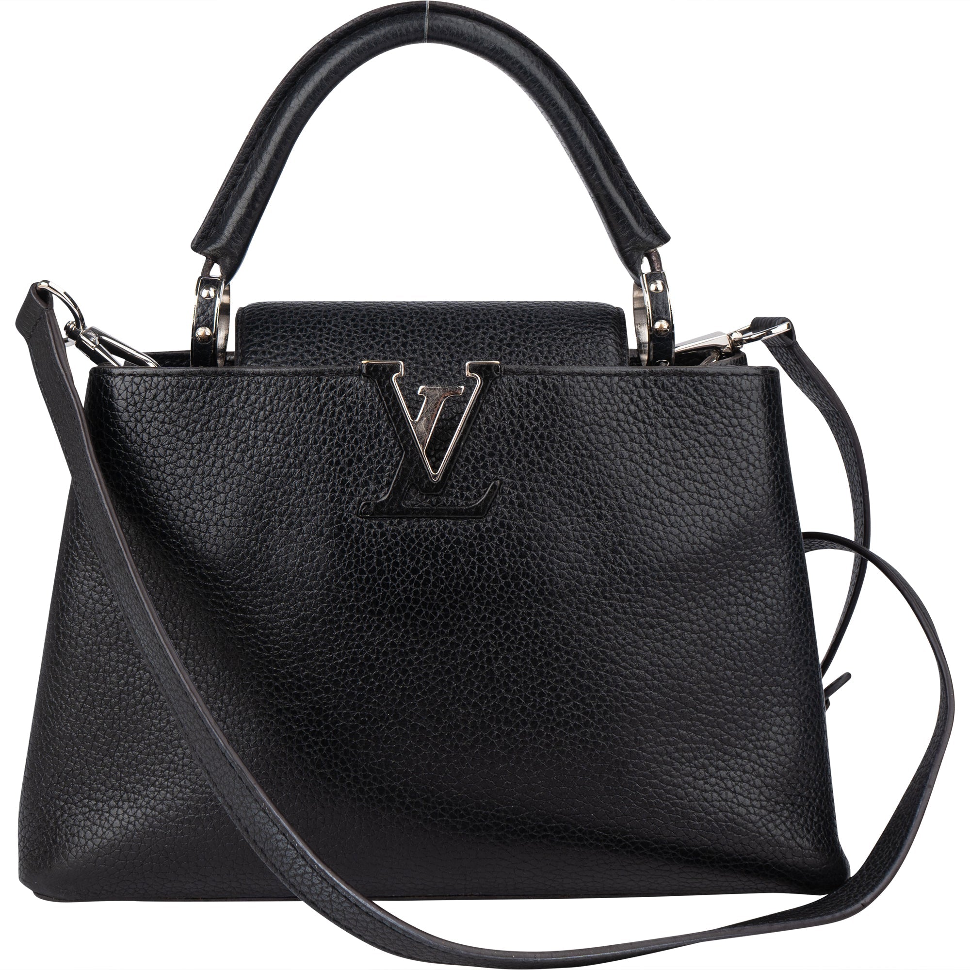 Louis Vuitton Noir Taurillon Capucines BB Handbag