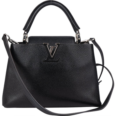 Louis Vuitton Noir Taurillon Capucines BB Handbag