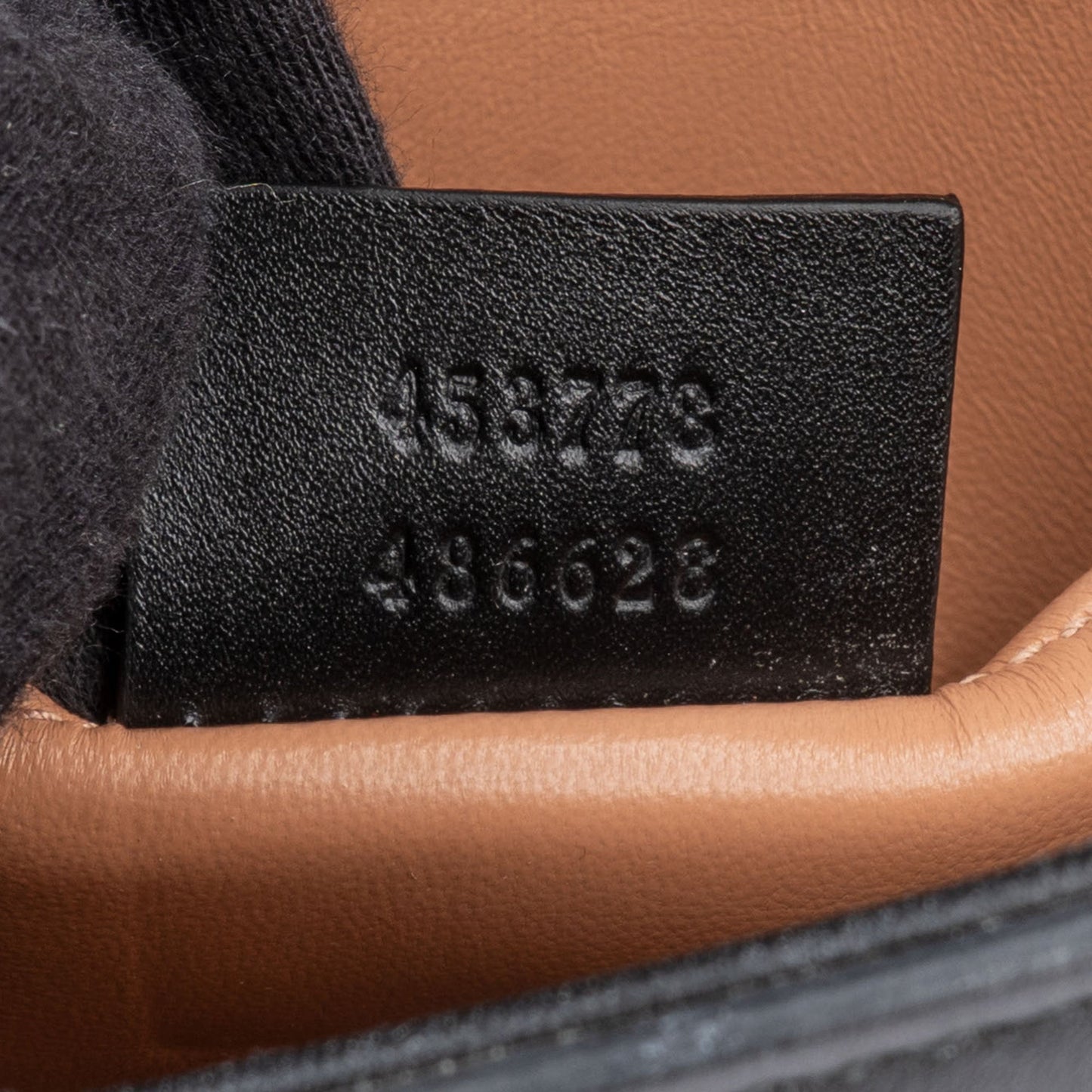 Gucci Black Leather Queen Margaret Bee Shoulder Bag