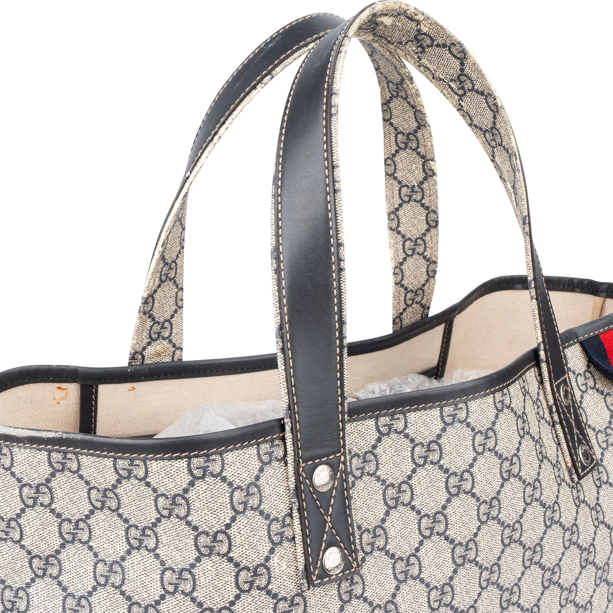 Gucci Canvas GG Monogram Sherry Line Handbag