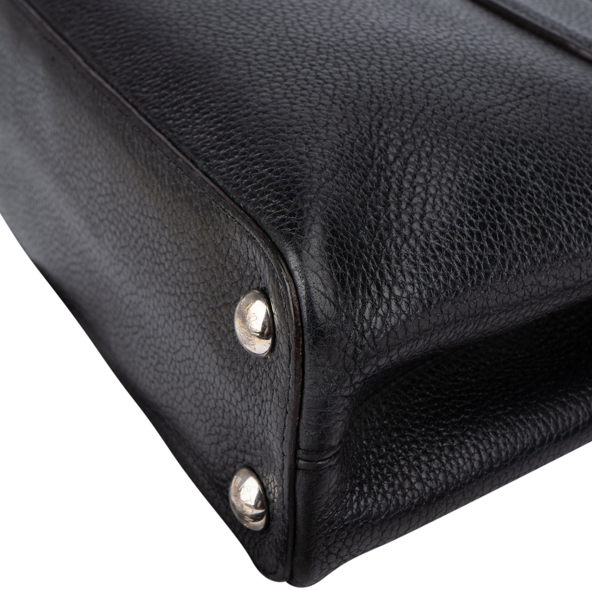 Louis Vuitton Noir Taurillon Capucines BB Handbag
