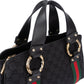 Gucci GG Monogram Bamboo Handbag