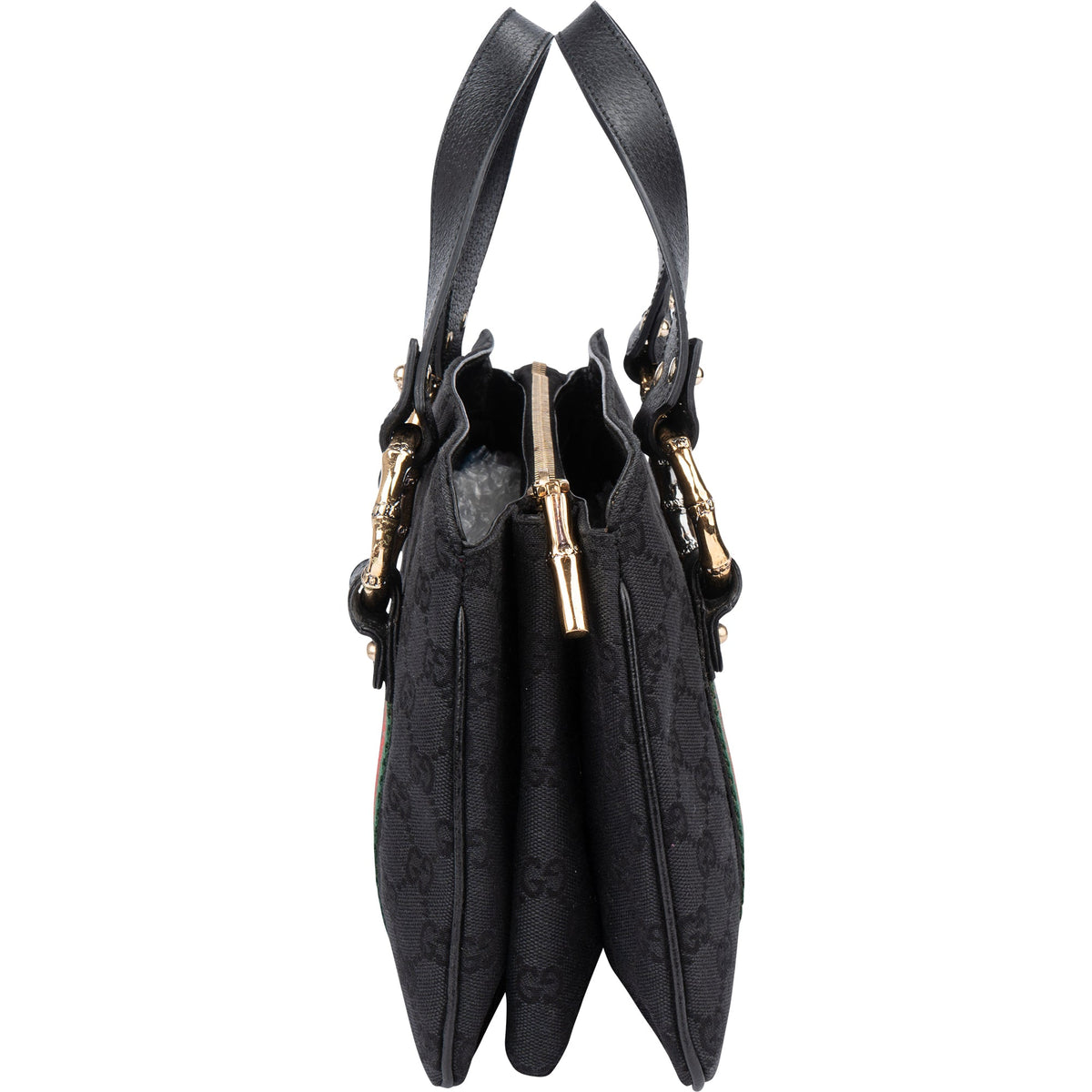 Gucci GG Monogram Bamboo Handbag