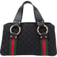 Gucci GG Monogram Bamboo Handbag