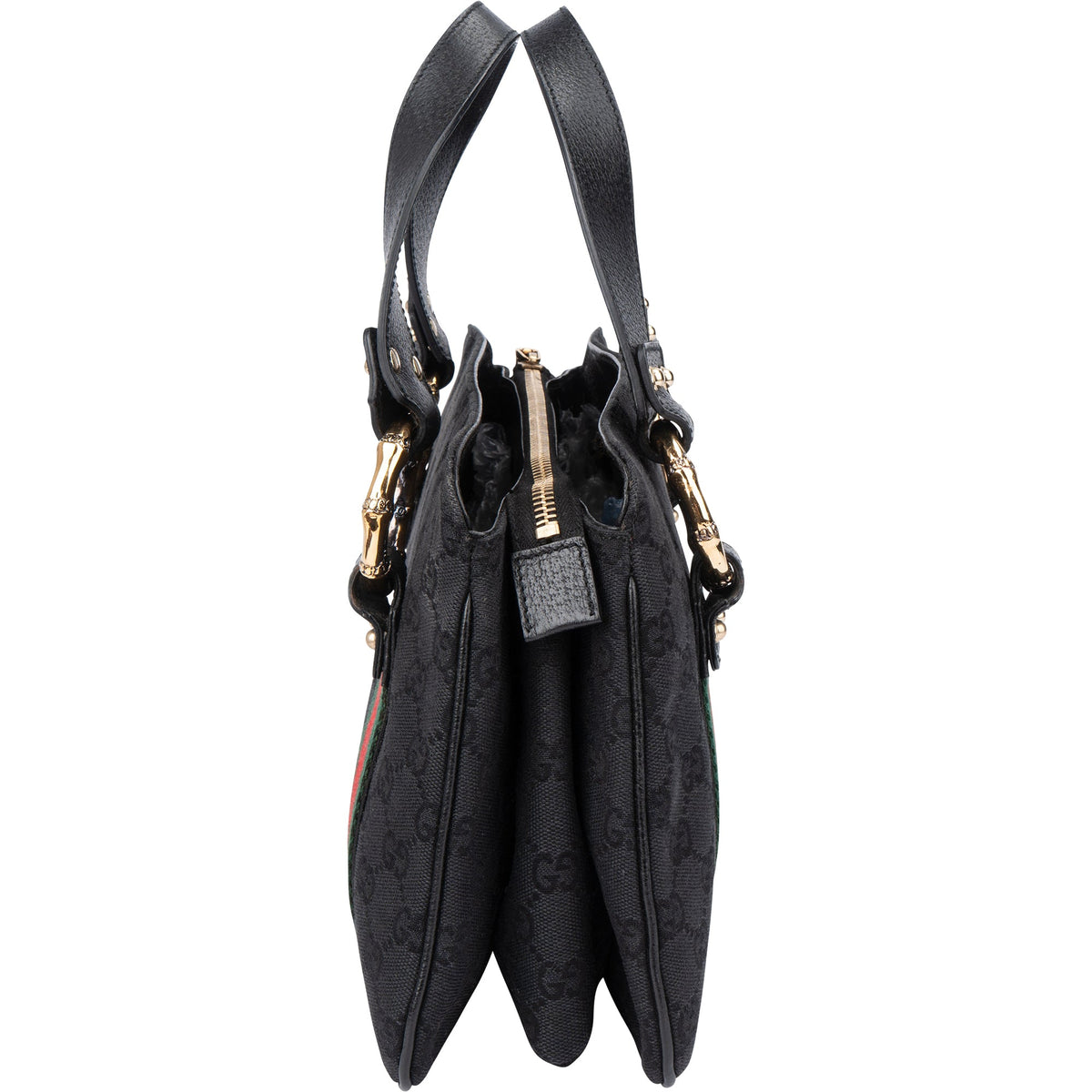 Gucci GG Monogram Bamboo Handbag