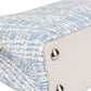 Louis Vuitton Bleu Blanco Tweed Capucines BB Handbag