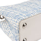 Louis Vuitton Bleu Blanco Tweed Capucines BB Handbag