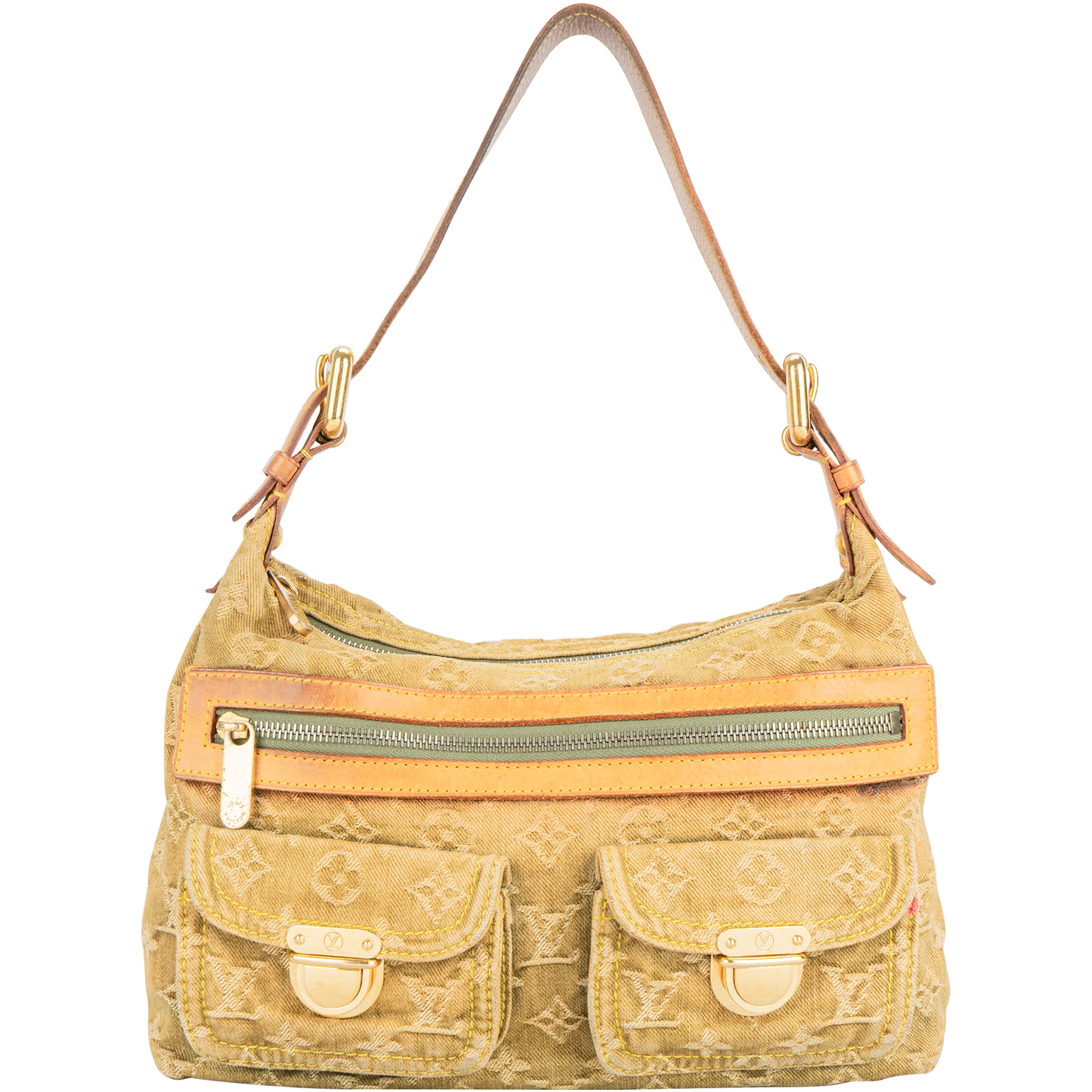 Louis Vuitton Denim Monogram Baggy PM Shoulder Bag