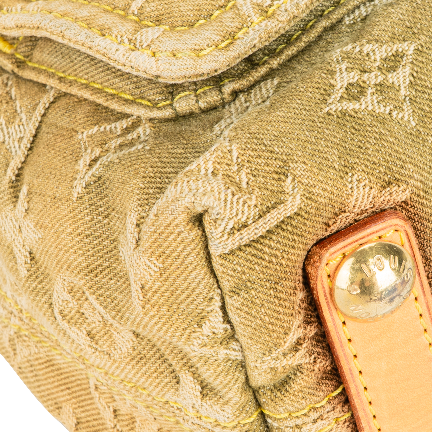 Louis Vuitton Denim Monogram Baggy PM Shoulder Bag