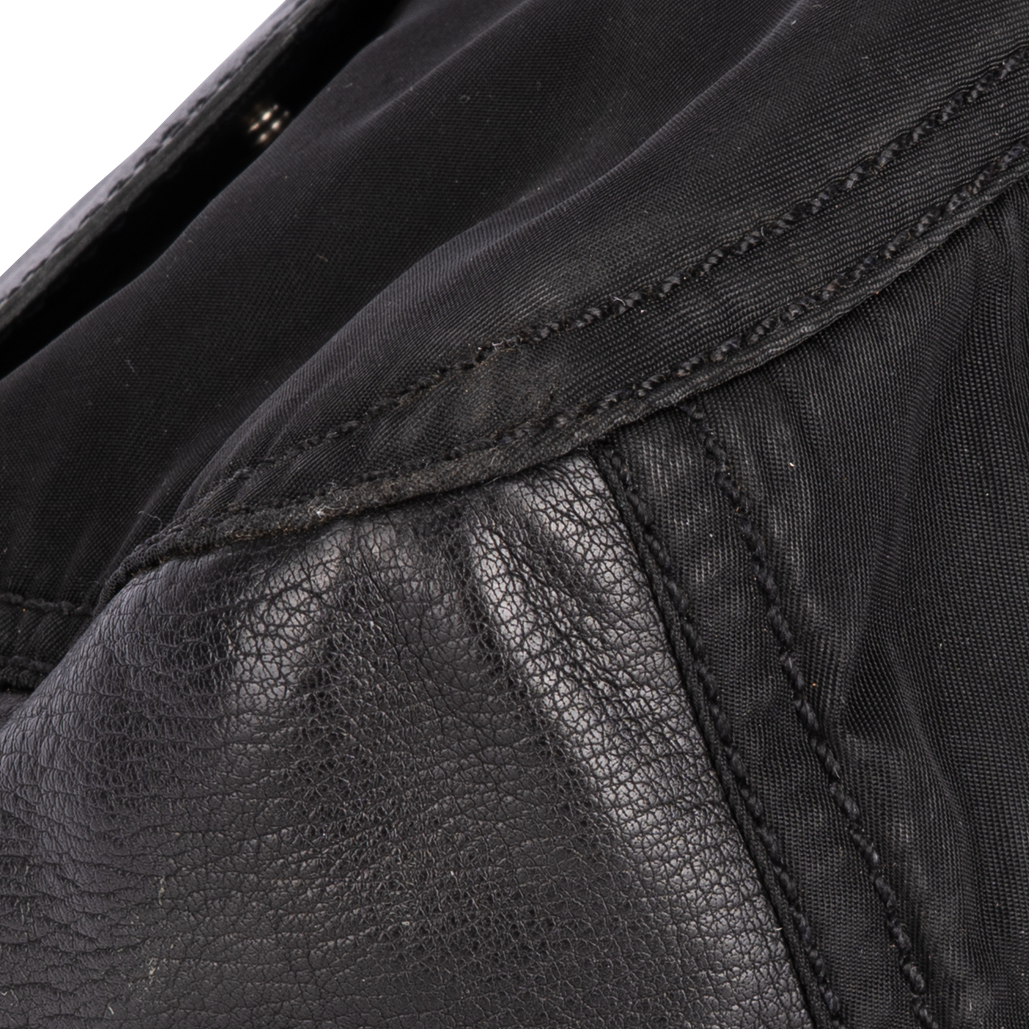 Prada Black Tessuto Triangle Shoulder Bag