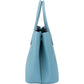 Prada Blue Saffiano Leather Double Handbag