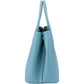 Prada Blue Saffiano Leather Double Handbag