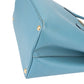Prada Blue Saffiano Leather Double Handbag