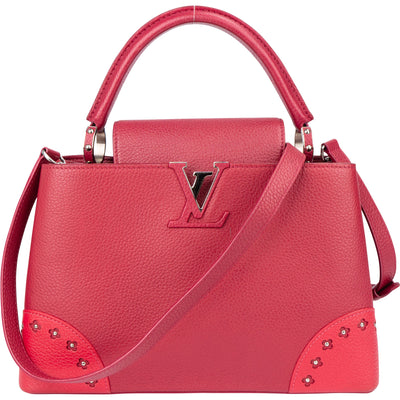 Louis Vuitton Limited Pink Taurillon Capucines MM Handbag