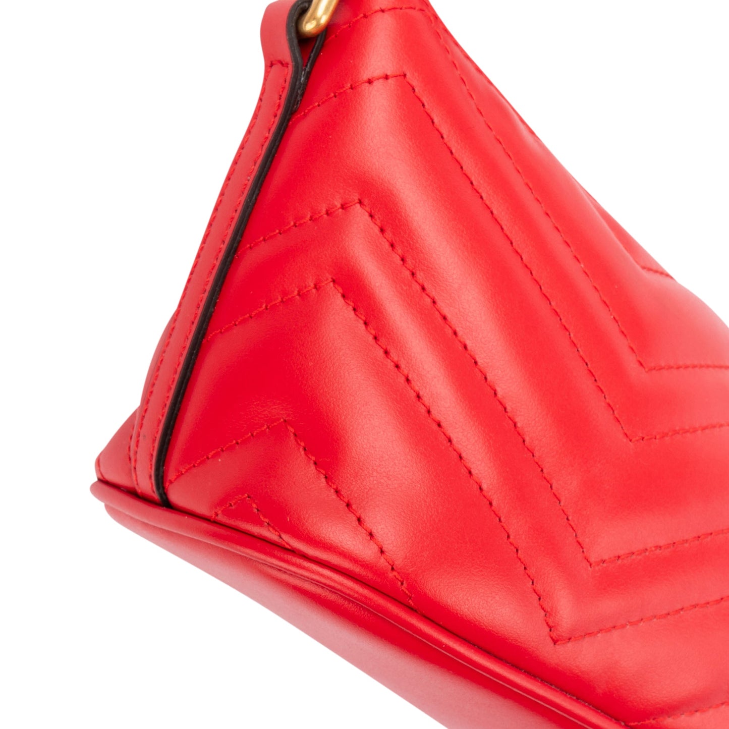 Gucci Rosso Leather Marmont Shoulder Bag