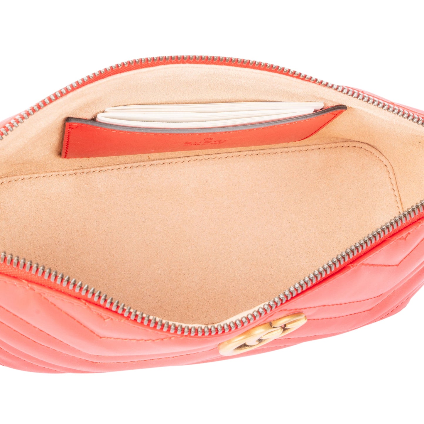 Gucci Rosso Leather Marmont Shoulder Bag