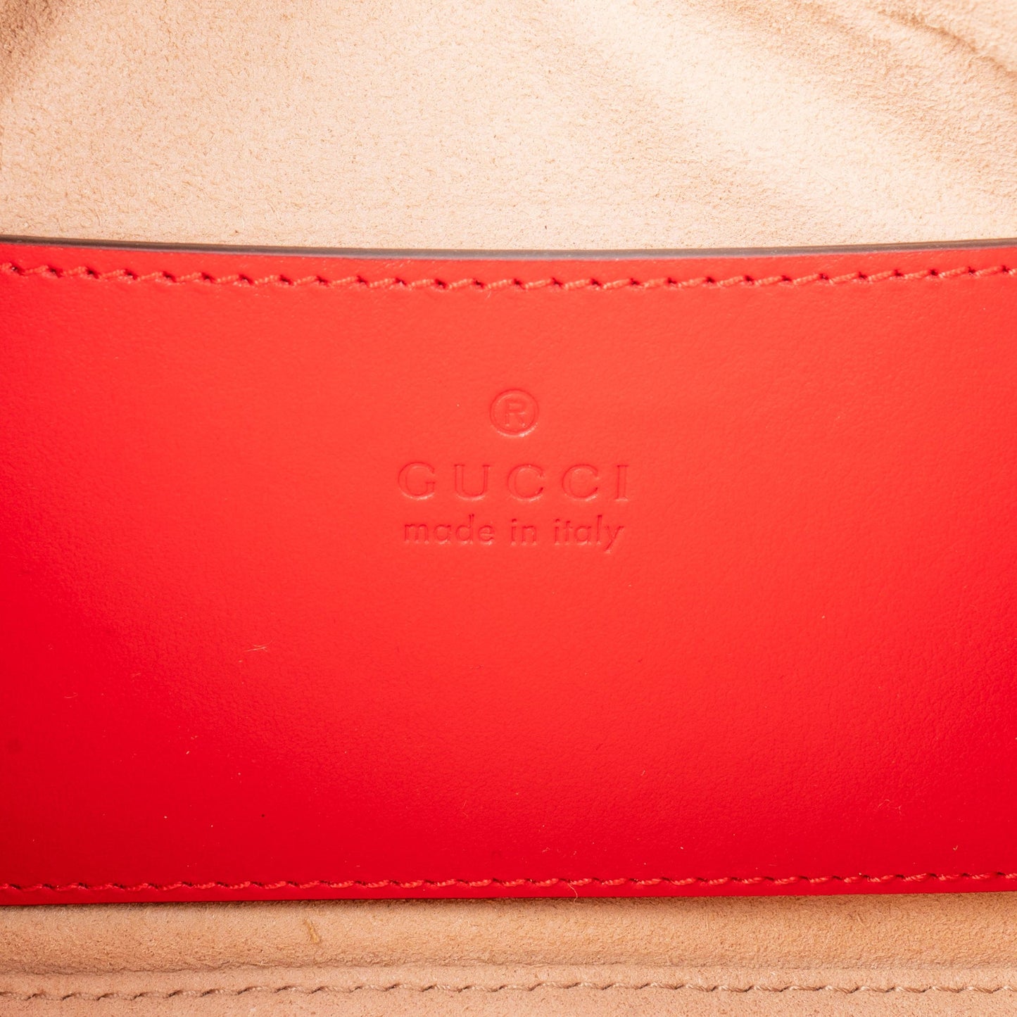 Gucci Rosso Leather Marmont Shoulder Bag